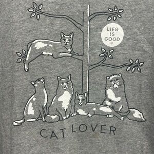 Life is Good “Cat Lover” Crusher Top. Size XXXL